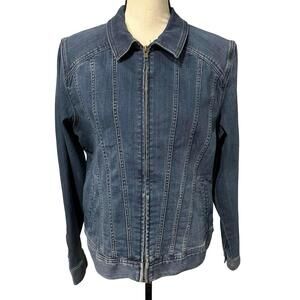 NWT Liverpool Los Angeles Blue Denim Jacket Size L